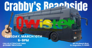 Ryan Melquist Qwister Rustbelt Reggae WNY Best Act Performance Crabby's Beachside St. Augustine FL #getqwistered